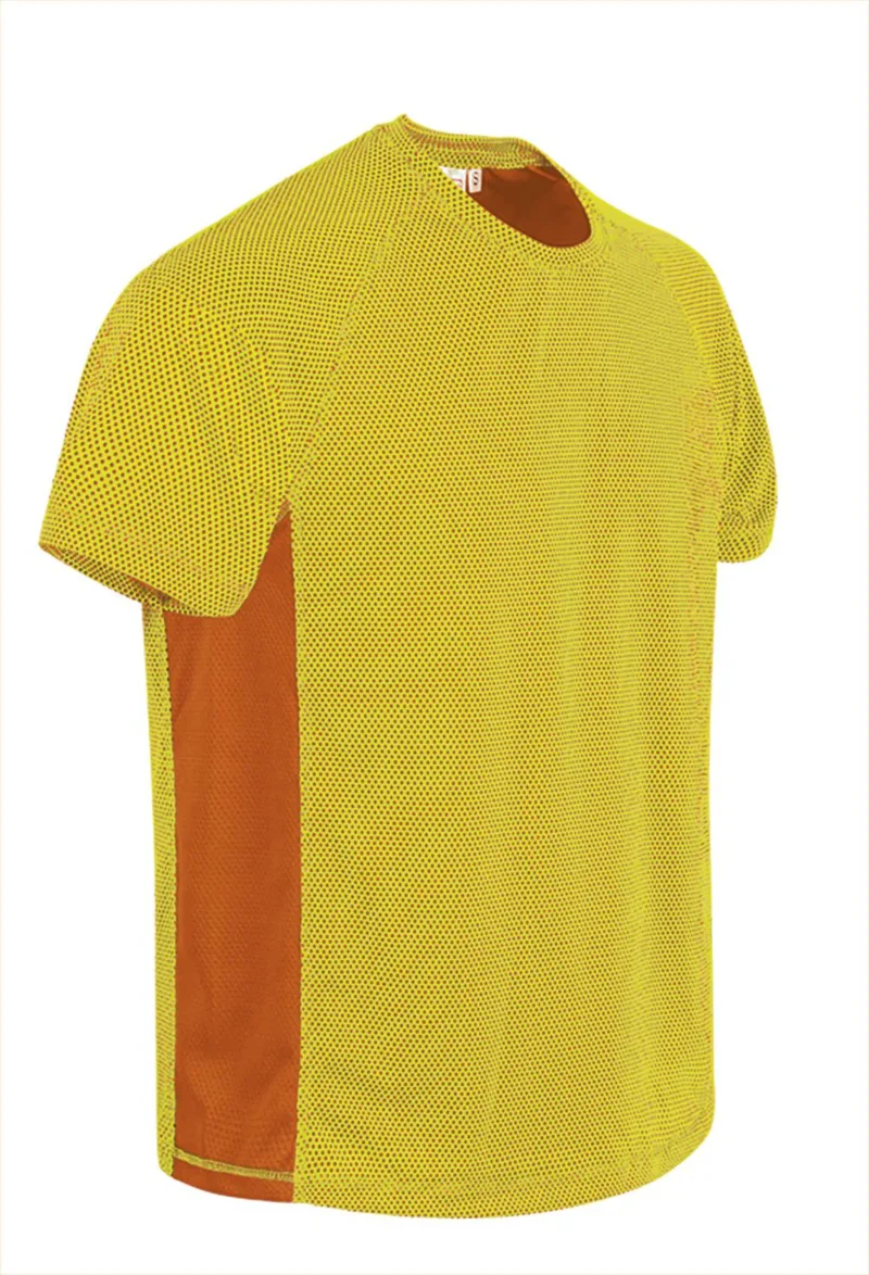 Τεχνικό T-Shirt MARATHONER Valento CAVAMARAN Fluo Yellow-Fluo Πορτοκαλί