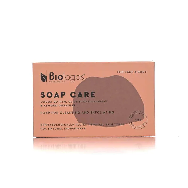 Biologos Σαπούνι peeling με κόκκους ελιάς και αμυγδάλου -130g