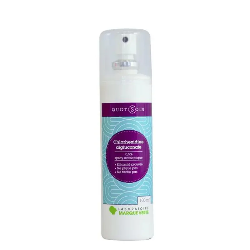 Marque Verte Quotisoin Chlorhexidine digluconate 0.5% antiseptic spray 100ML