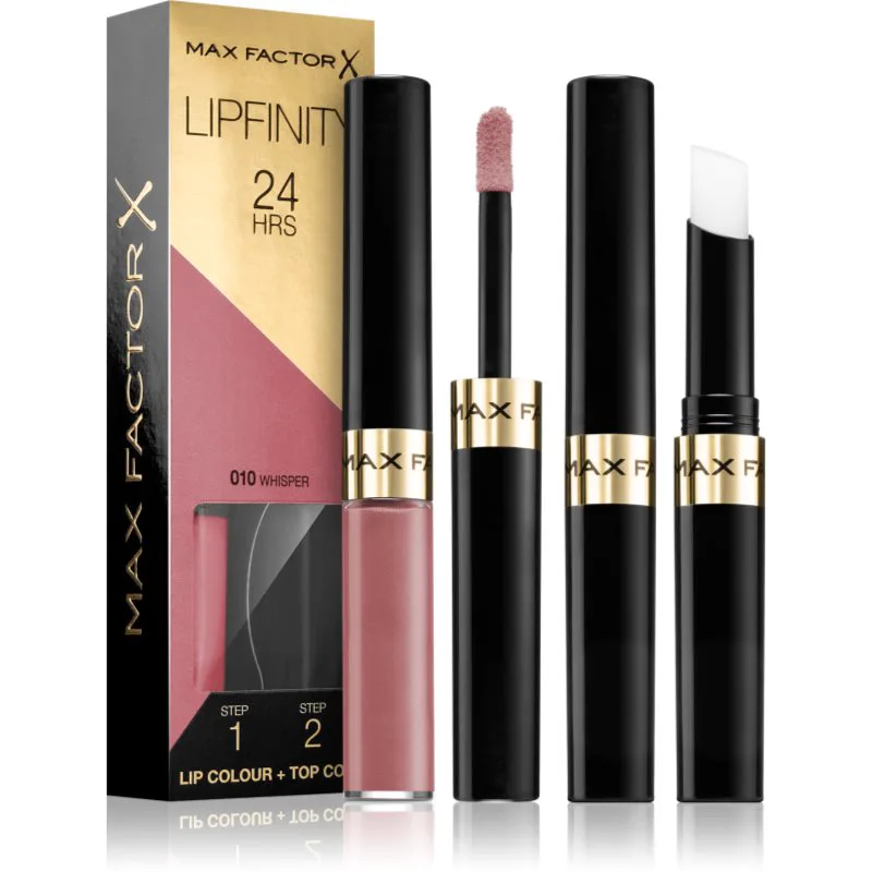 Max Factor Lipfinity Lip Colour μακράς διαρκείας κραγιόν με βάλσαμο απόχρωση 010 Whisper 4,2 γρ
