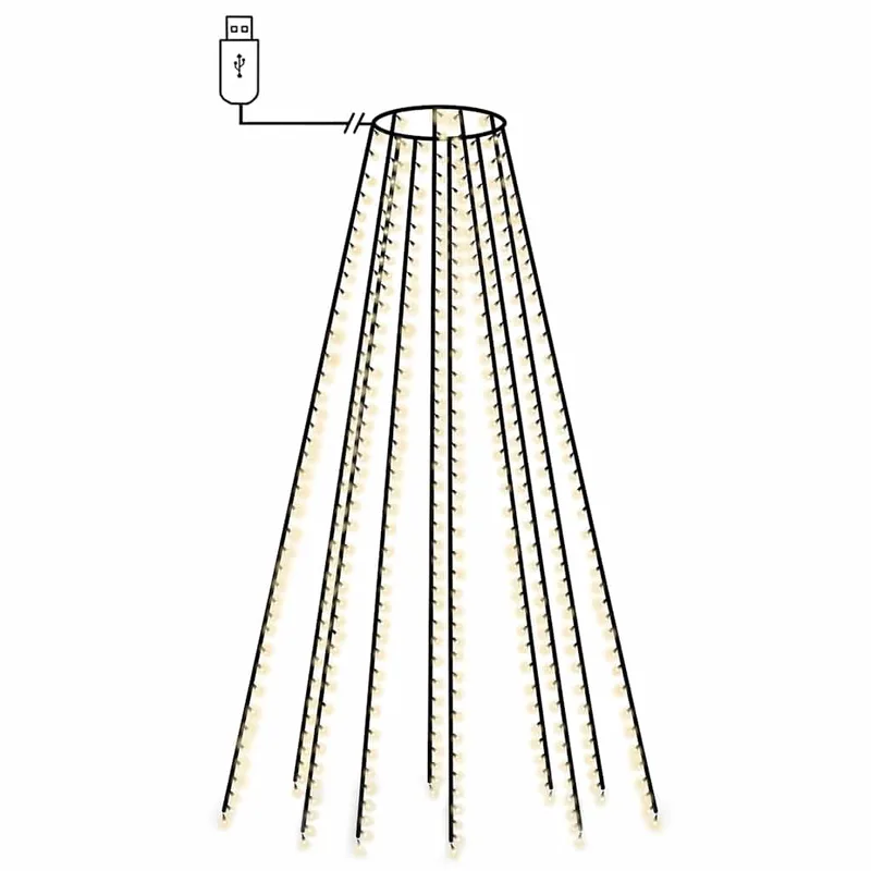 vidaXL Χριστουγεννιάτικα Λαμπάκια Χταπόδι με 500 LED 500 εκ.