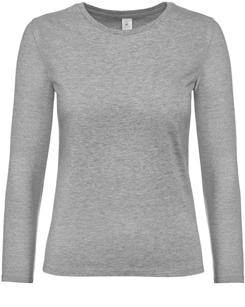 Γυναικείο μακρυμάνικο T- Shirt B & C TW08T Sport Grey