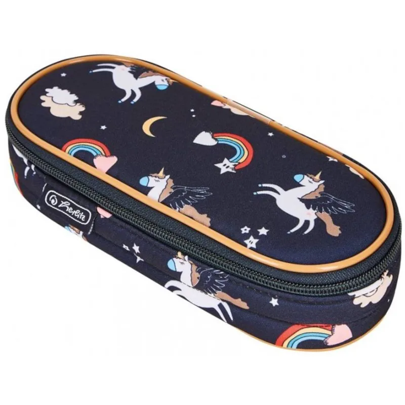 Herlitz Κασετίνα Κενή Οβάλ Dreamy Unicorn 21,5x9x6cm