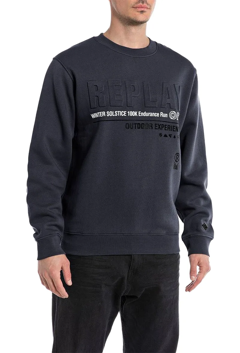 Μπλούζα Μακρυμάνικη Replay Bonded co/pl Fleece M6709.000.22706-098 Ανδρικό