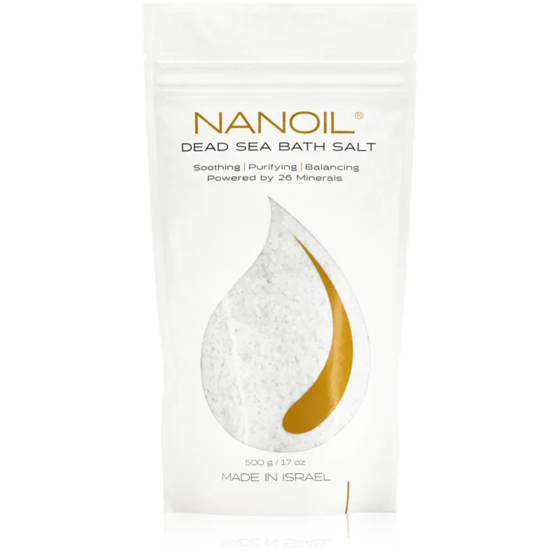 Nanoil Dead sea Bath salt άλατα μπάνιου με μεταλλικά στοιχεία απο τη Νεκρά θάλασσα 500 γρ