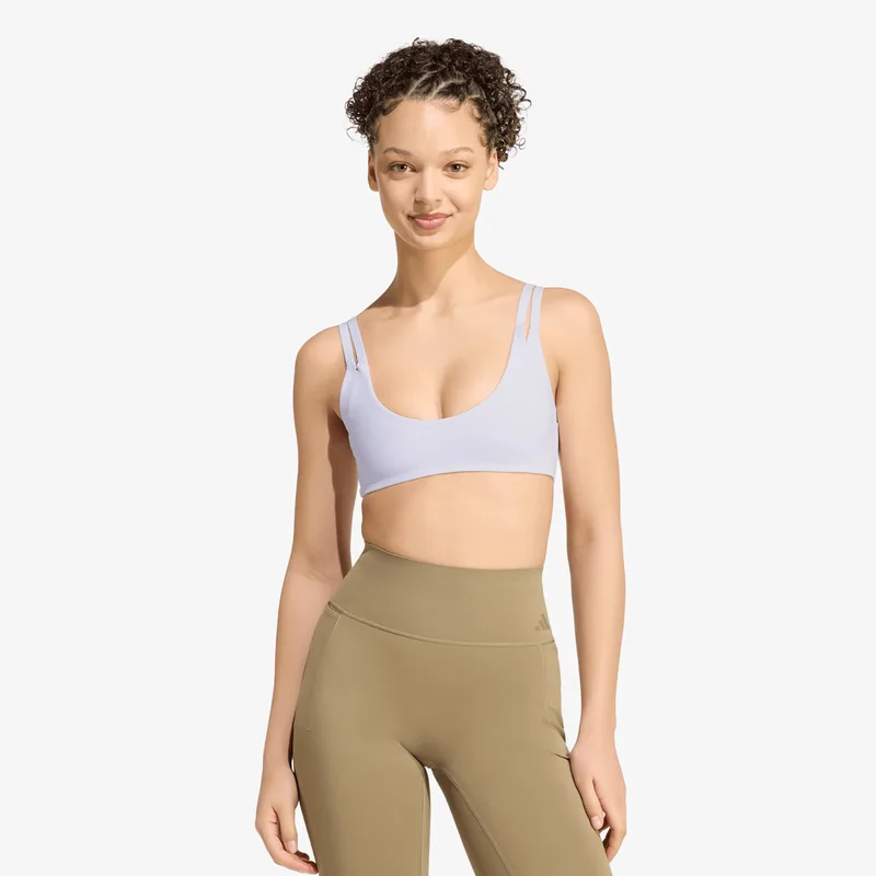Σουτιέν adidas Optimé Workout Reversible Twist Light Support Bra Frozen Purple XS