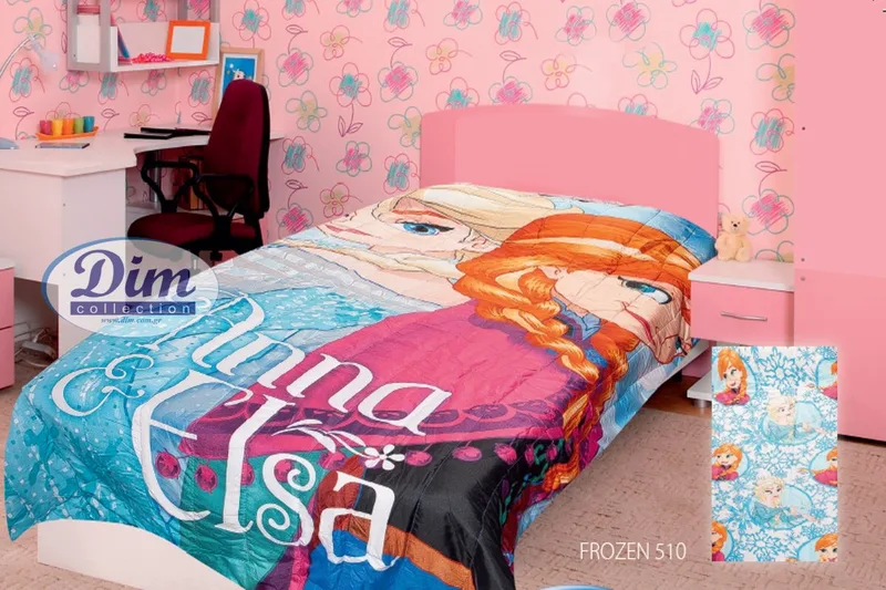 Κουβερλί Μονό Disney Dimcol Digital Print Frozen 510 160x250