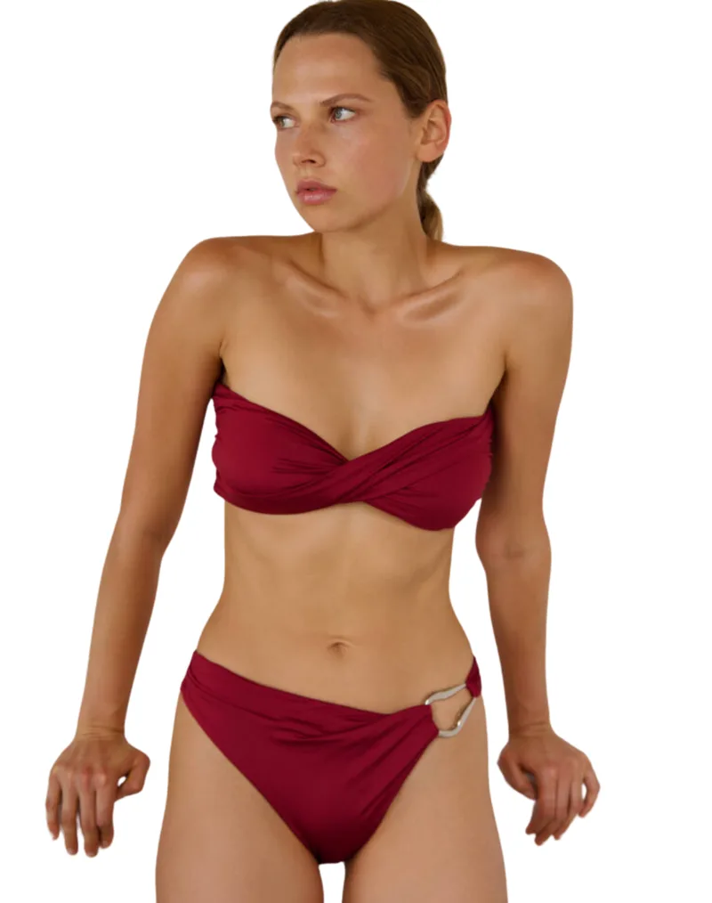 Sophie Deloudi - Μαγιό Γυναικείο Πάνω Goldie Bikini Top-Berry
