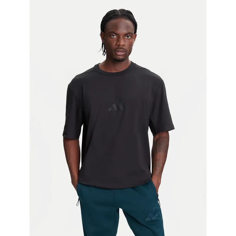 adidas T-Shirt Z.N.E. JJ1151 Μαύρο Loose Fit