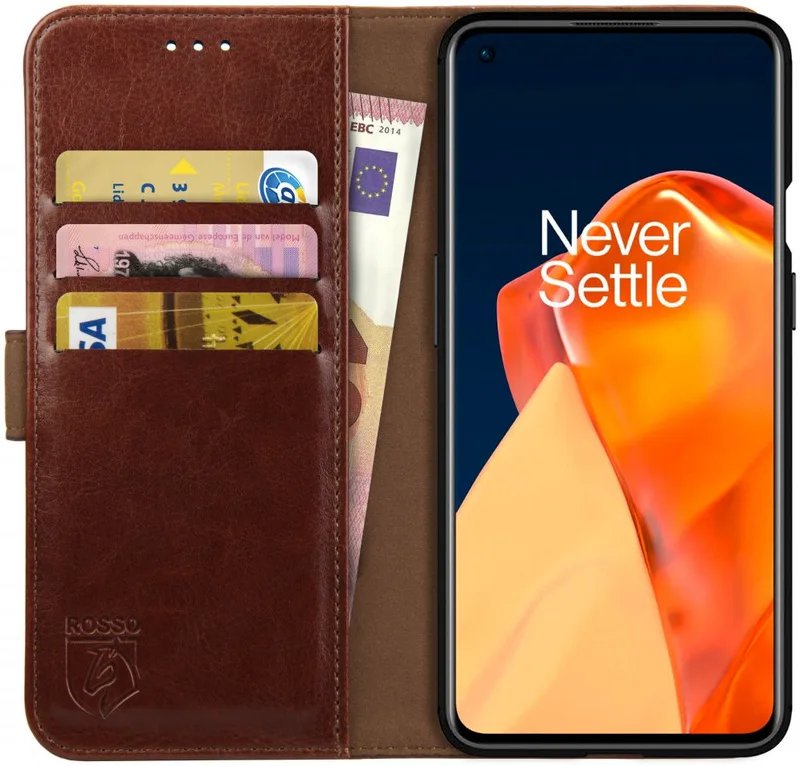 Κόκκινο Element PU Θήκη Πορτοφόλι OnePlus 9 - Brown (8719246296666)