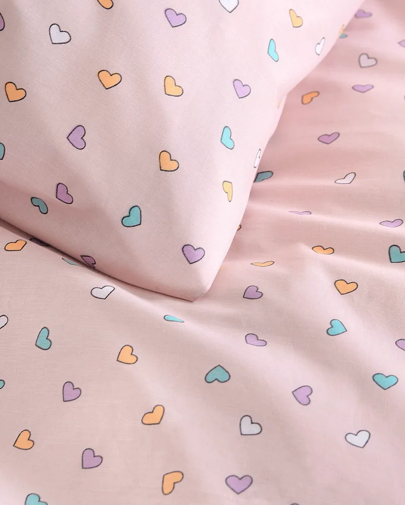 Σετ Μαξιλαροθήκες 2 Τεμαχίων Rythmos Tiny Heart Σομον 50x70