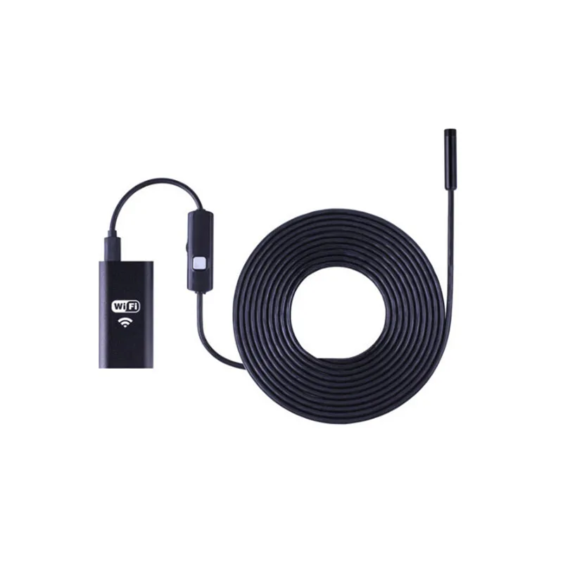 ενδοσκοπική κάμερα ypc99 wifi usb αδιάβροχη με 5m καλώδιο και ρυθμιζόμενο φωτισμό 6x led για android και ios
