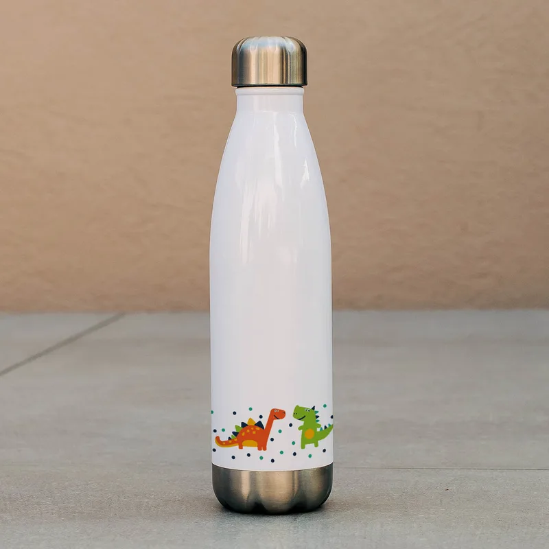 Dinosaur - Μπουκάλι Θερμός 500ml - Λευκό
