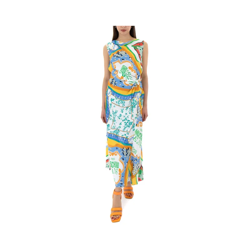 Φορέματα Moschino SLEEVELESS MAXI DRESS WOMEN JEANS
