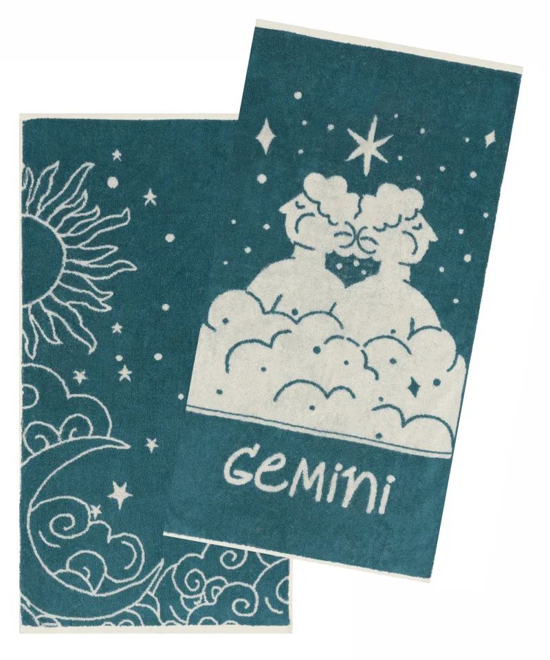 Zodiac-gemini σετ 2 τεμ πετσετεσ προσωπου 50χ90