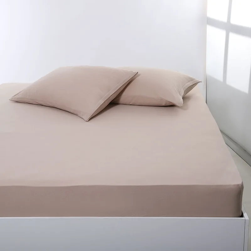 Σεντόνι Υπέρδιπλο Με Λάστιχο (160x200+35) Silk Fashion Jersey D.Beige