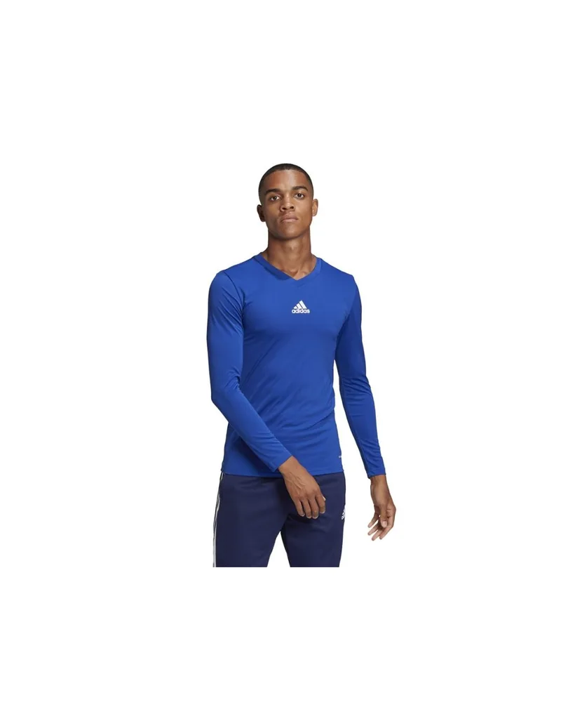 Adidas Team Base Ανδρική Μπλούζα Μακρυμάνικη Μπλε GK9088