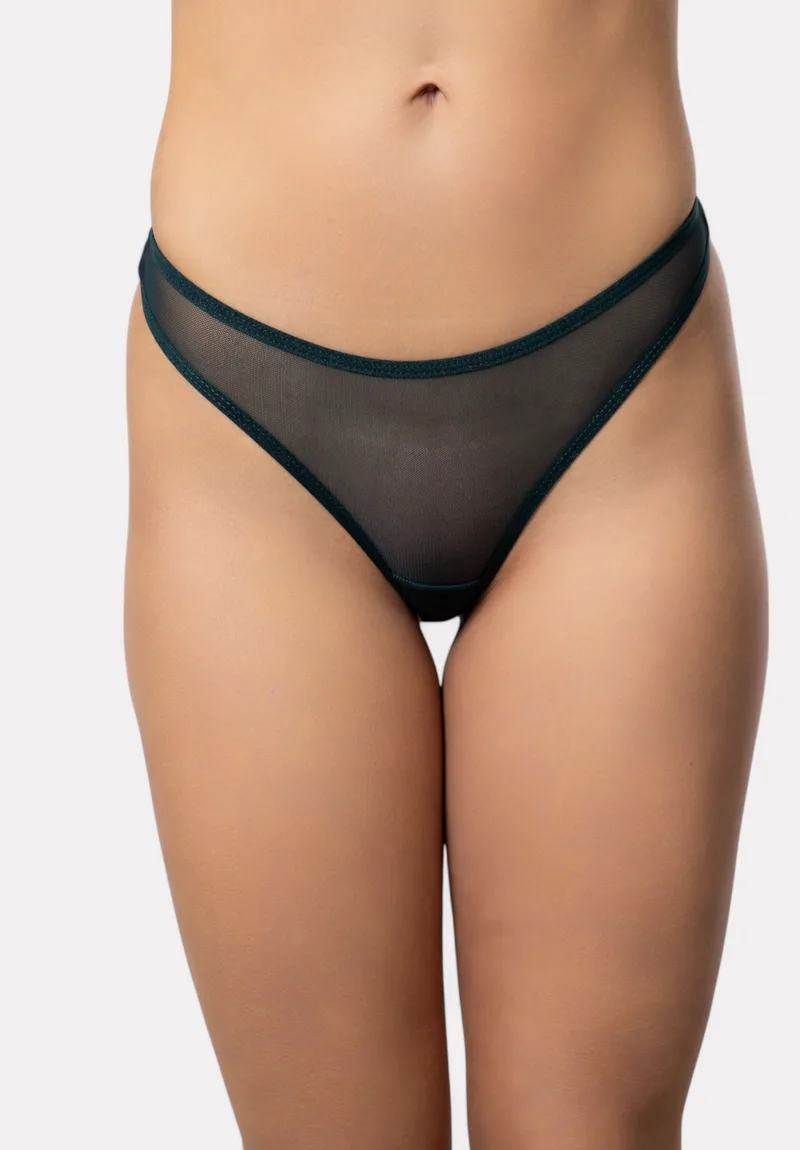 Στρινγκ Cottonhill Shine Strass CH4561-Κυπαρισσί