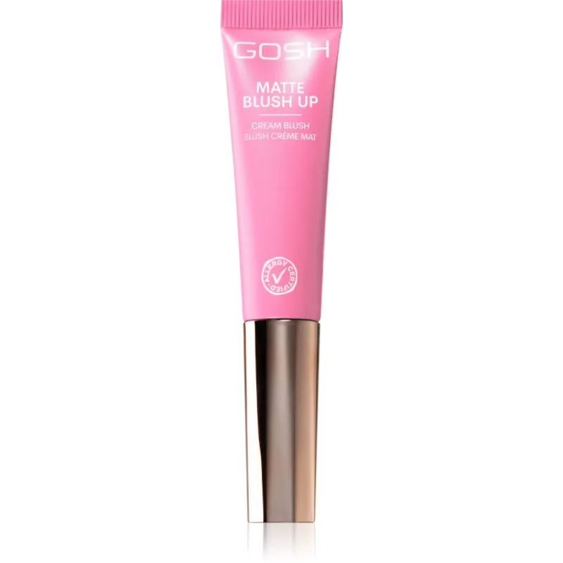 GOSH COPENHAGEN Matte Blush Up υγρό ρουζ με ματ αποτελέσματα απόχρωση 001 Hot Ροζ 14 ml