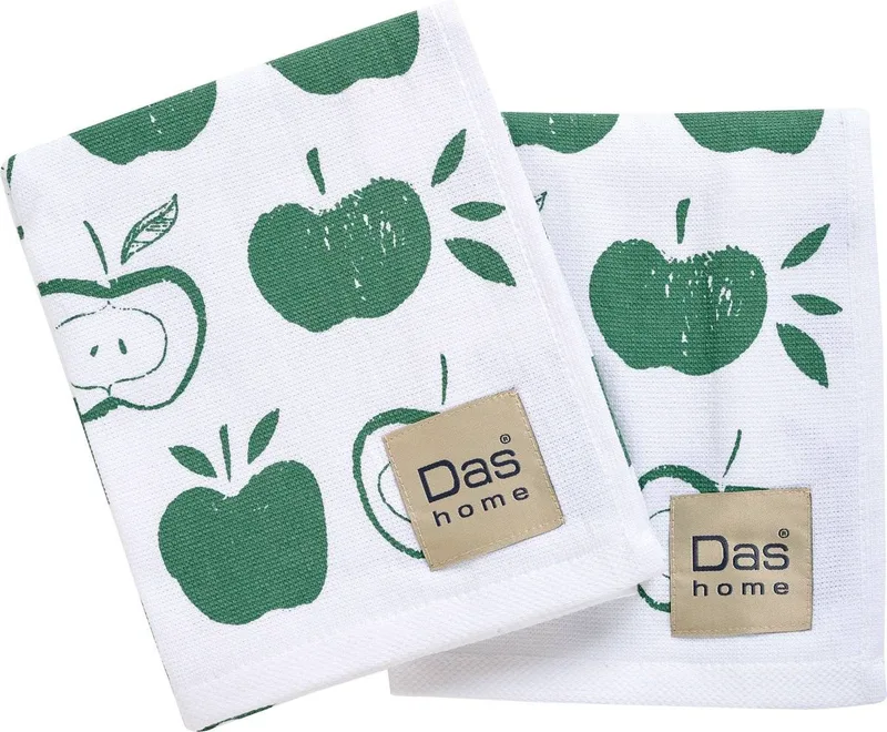 ΠΕΤΣΕΤΕΣ ΚΟΥΖΙΝΑΣ DAS HOME KITCHEN LINE 0739 GREEN/WHITE 2ΤΜΧ 40Χ60CM
