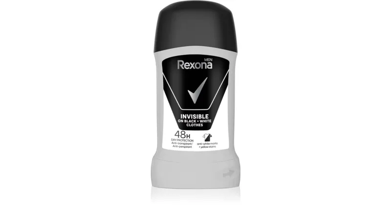 Rexona Invisible on Black + White solid antiperspirant 48 H 50 ml