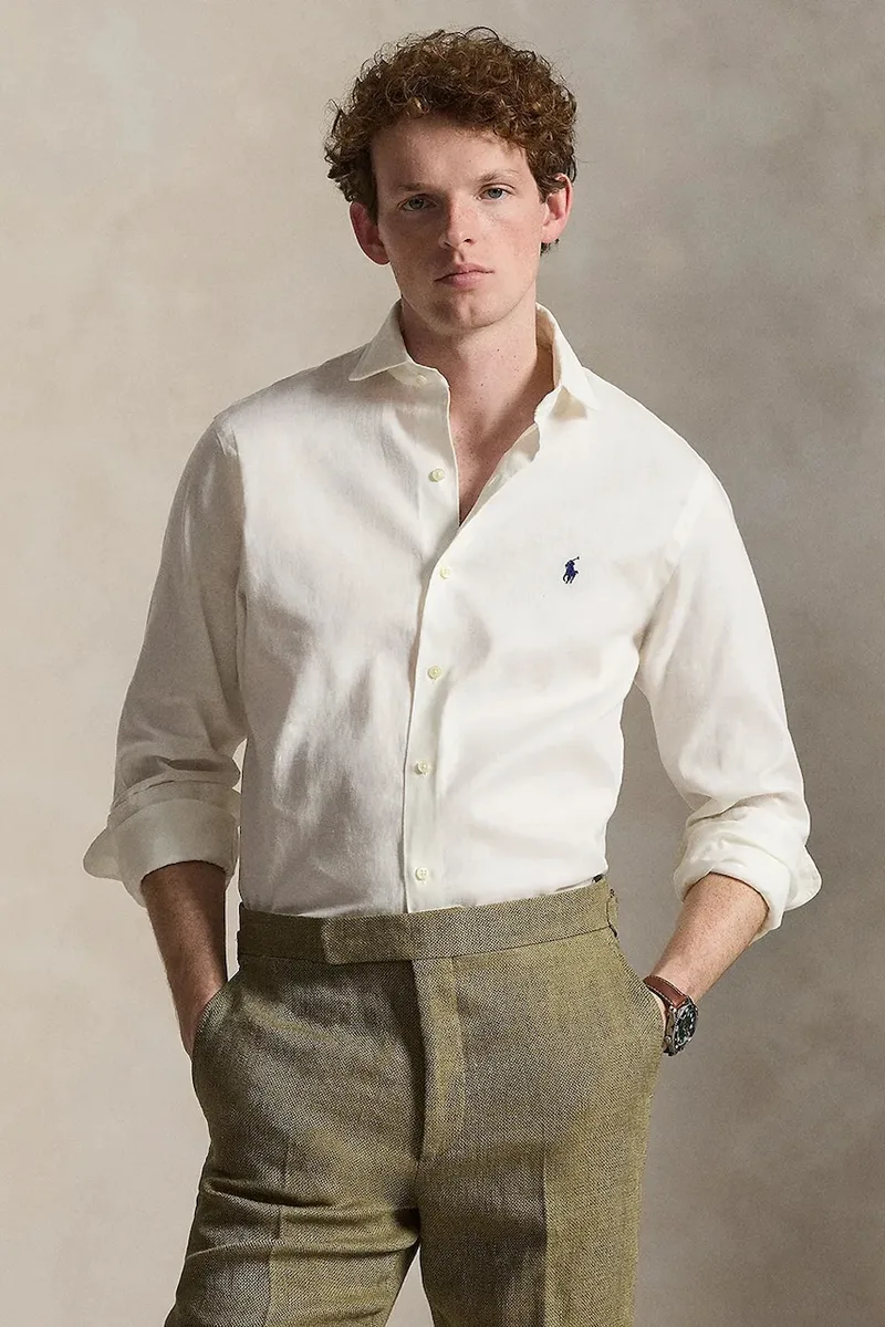 Polo Ralph Lauren πουκάμισο Ανδρικό με λινό