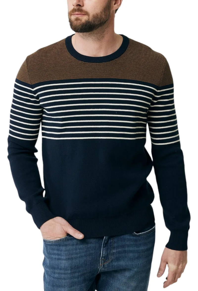 Πουλόβερ Mexx Colorblock TH09132036M-Navy Ανδρικό