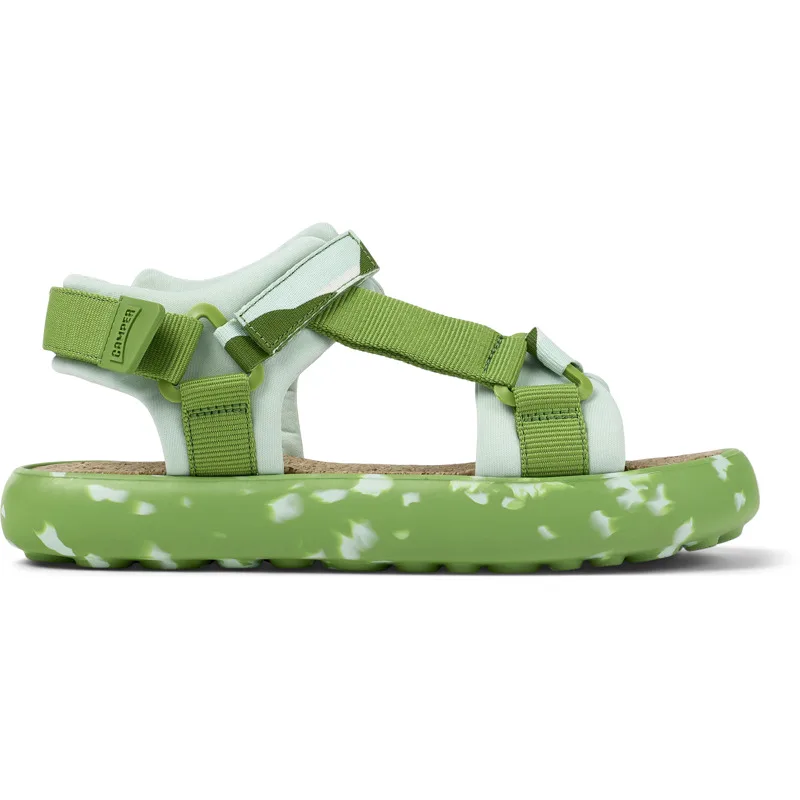 CAMPER Pelotas Flota - Πέδιλα Για Ανδρικα - Πράσινο,Λευκό, Μέγεθος 39, Cotton fabric