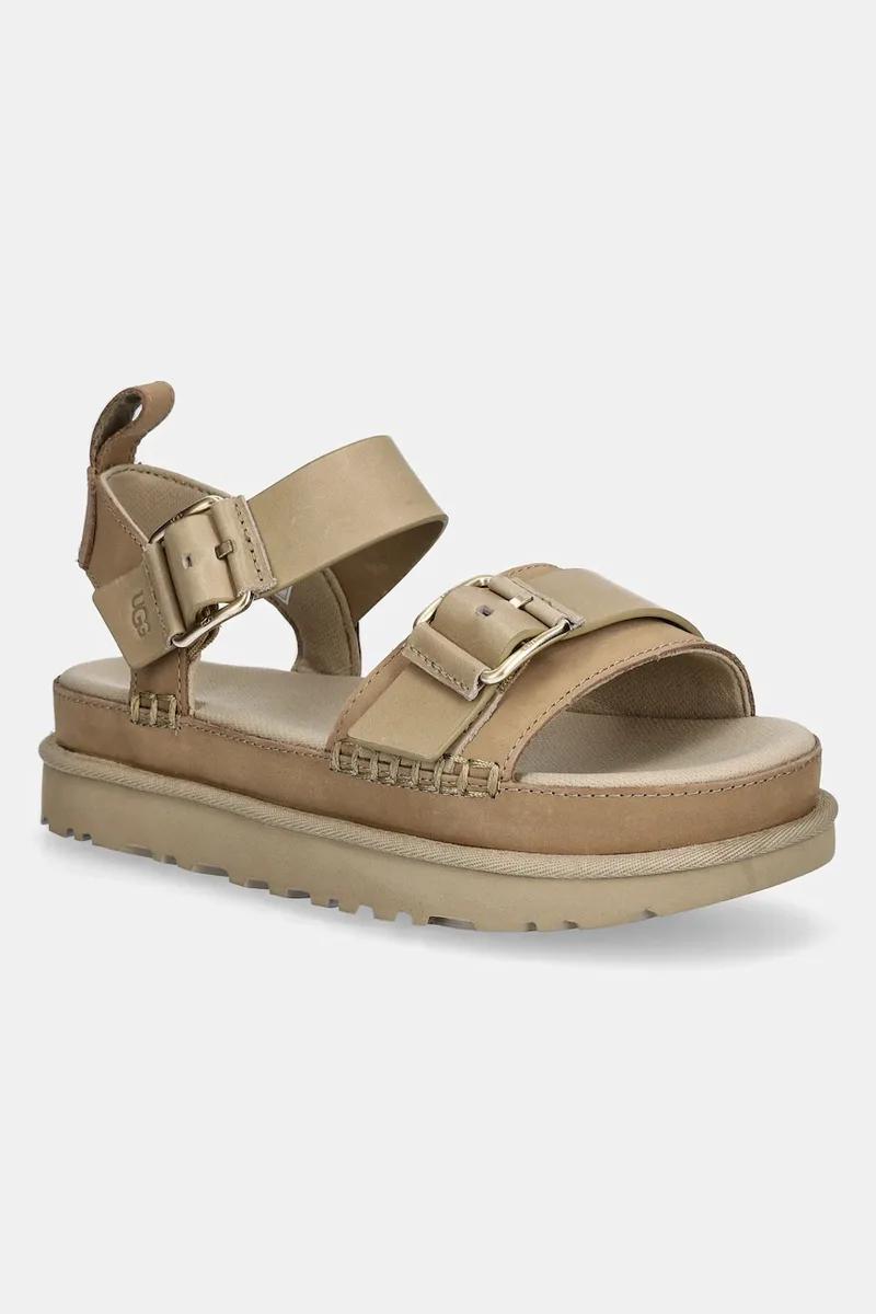 UGG Δερμάτινα σανδάλια UGG Goldenstar Villa