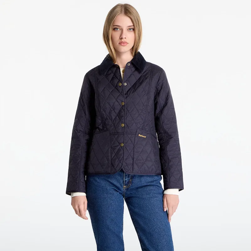 Μπουφάν Barbour Summer Liddesdale Quilted Jacket Navy/ Pearl XS