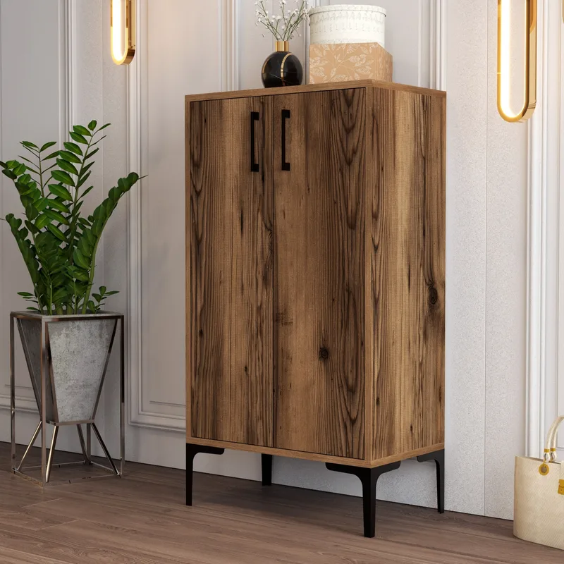 Παπουτσοθήκη Prag - Walnut 845Hct4109 (60x111x35)