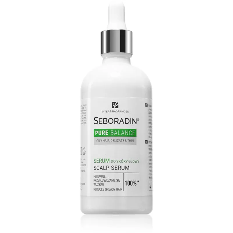 Seboradin Pure Balance εντατικός ορός Για λιπαρό δέρμα της κεφαλής 100 ml