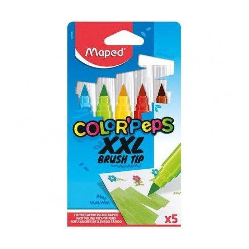 ΜΑΡΚΑΔΟΡΟΙ COLOR' PEPS XXL BRUSH X5 ΧΑΡΤ Κ