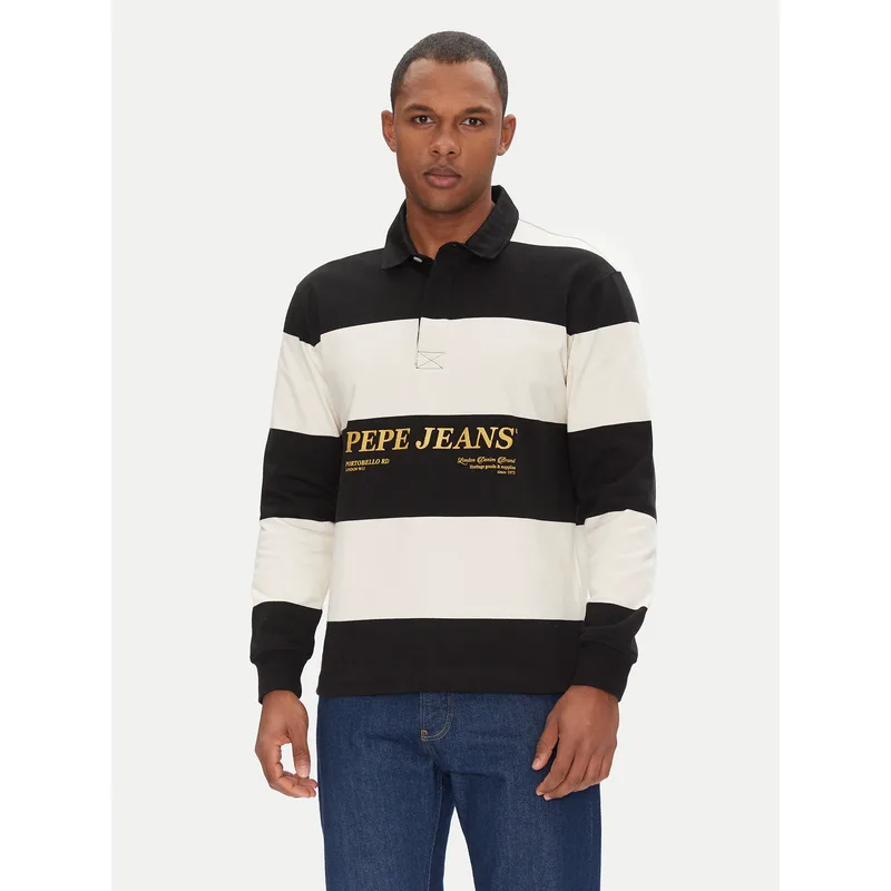 Pepe Jeans Polo Brandon PM542230 Μαύρο Regular Fit