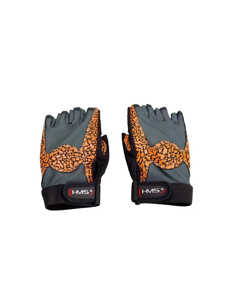 Gloves for the gym Oragne Gray W HMS RST03 rM