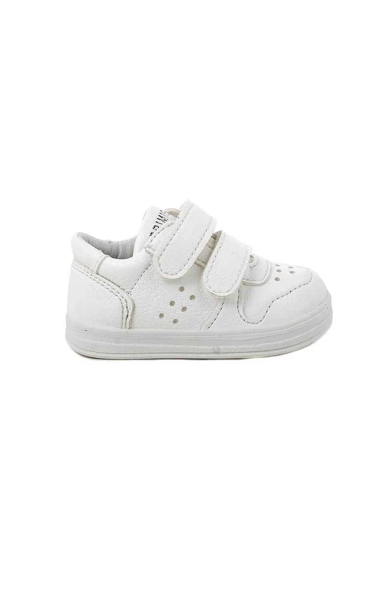 Primigi βρεφικά sneakers με διπλό velcro (20-24) - 1355500 Λευκό