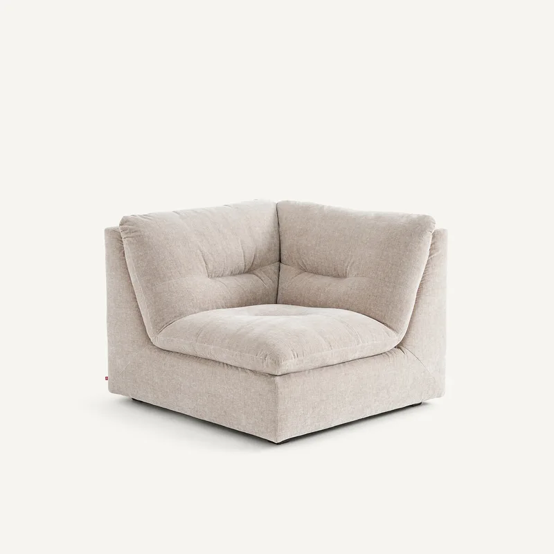 Γωνιακή πολυθρόνα σύνθεσης 90° Μ106xΠ106xΥ82cm