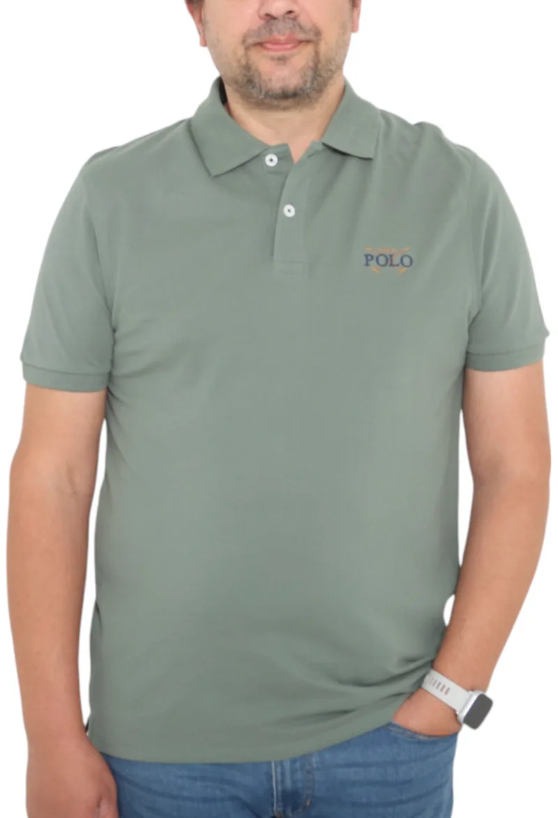 Μπλούζα Polo USA POLO CLUB Sleeve Polo-Shirt 1002-SAGE Ανδρικό