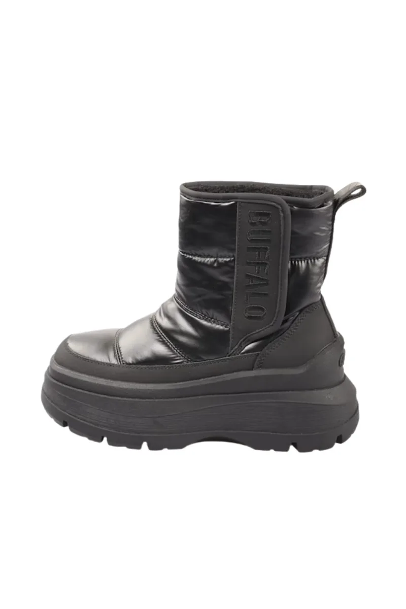 BUFFALO Γυναικεία Μποτάκια OLYMPIA VELBOOT QUILT - ΜΑΥΡΟ-1270151-BLACK