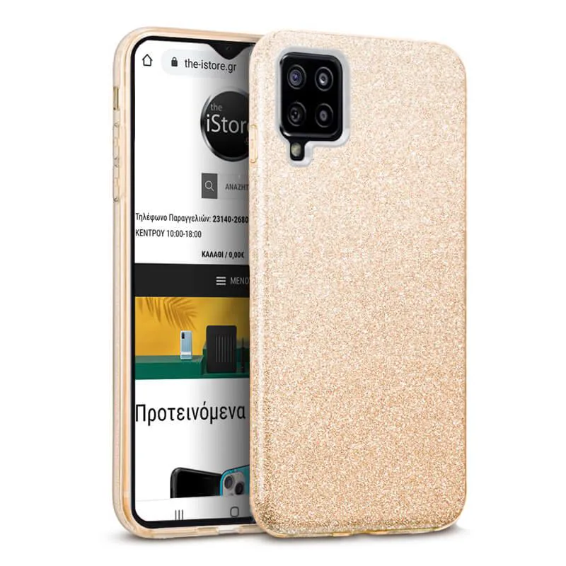 Hybrid Strass Χρυσό Case Samsung Galaxy M32