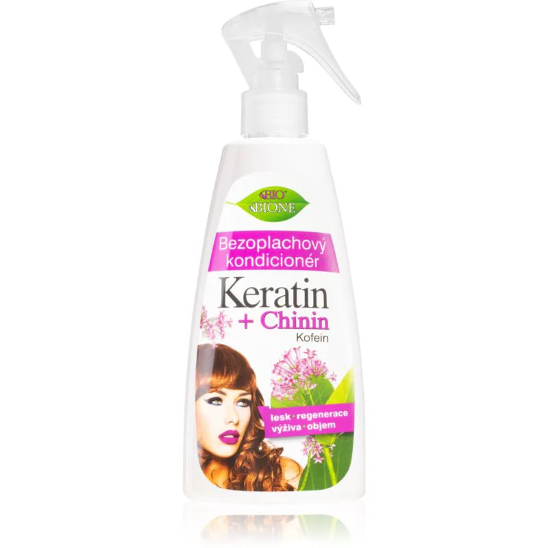 Bione Cosmetics Keratin + Chinin κοντίσιονερ χωρίς ξέβγαλμα 260 ml