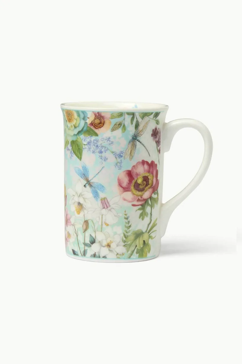 Coincasa πορσελάνινη κούπα με spring motif 8,5 x 12 cm - 006809742 Πολύχρωμο
