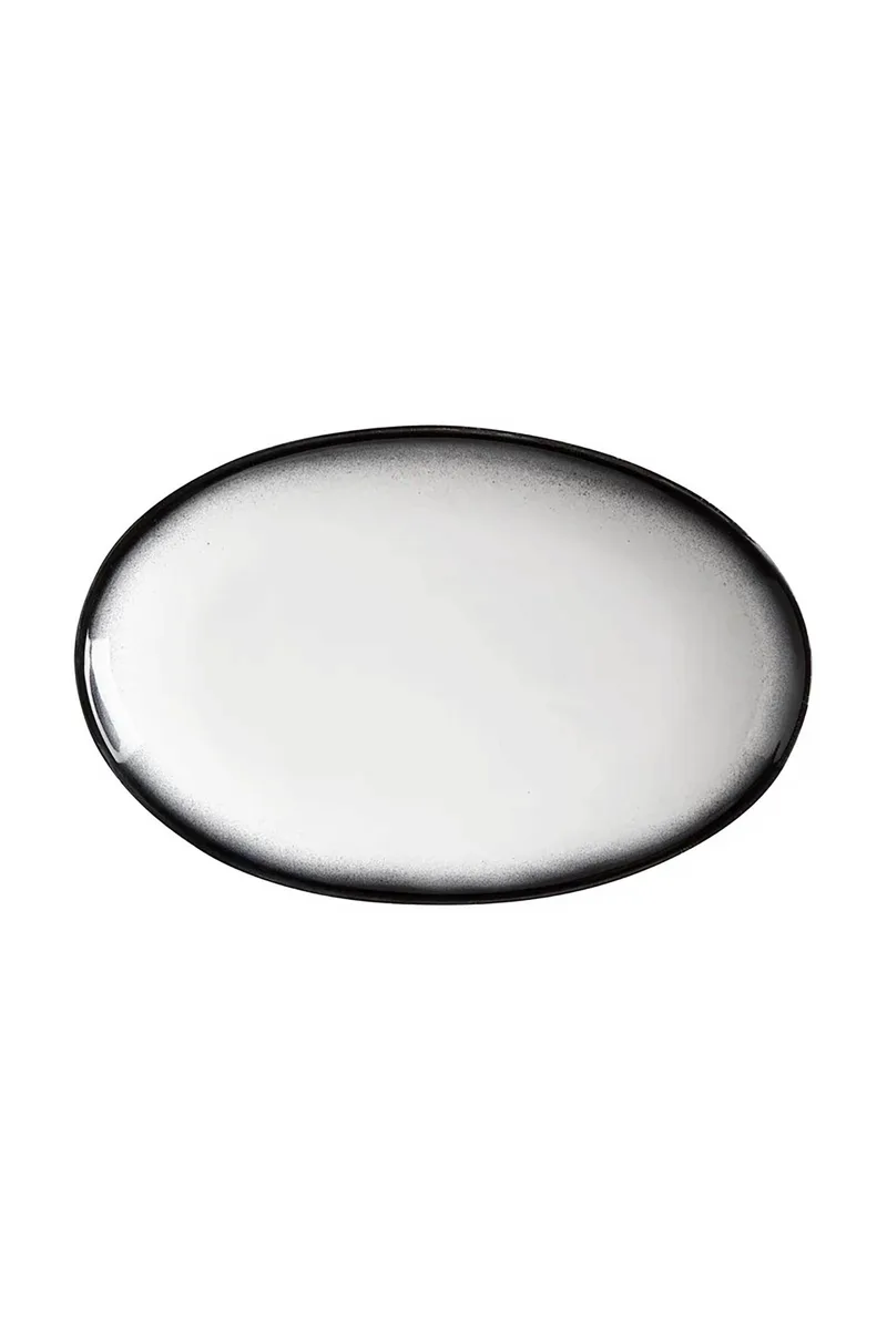 Maxwell & Williams πιατέλα πορσελάνης οβάλ "Granite Caviar" 25 x 16 cm - AX0259