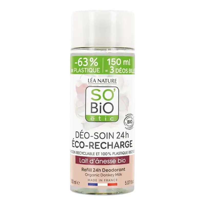 LÉa nature so bio étic Donkey Milk Roll-on Deodorant Refill 150 ml