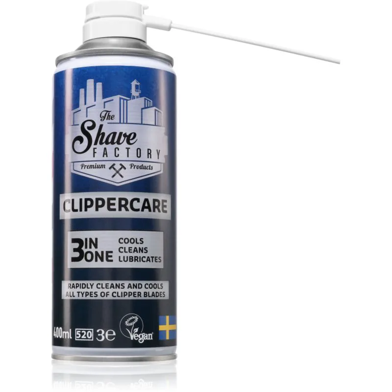 The Shave Factory Clippercare σπρέι για ξυριστικές μηχανές 400 ml