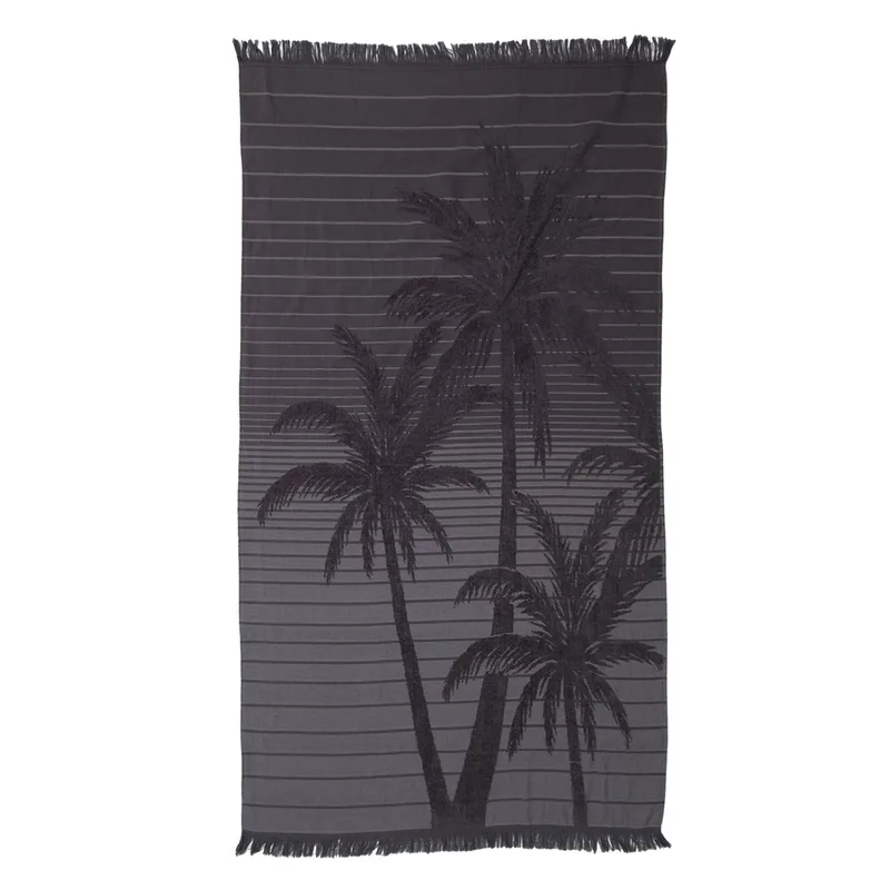 Πετσέτα Θαλάσσης - Παρεό (90x170) Anna Riska Miami Dark Grey