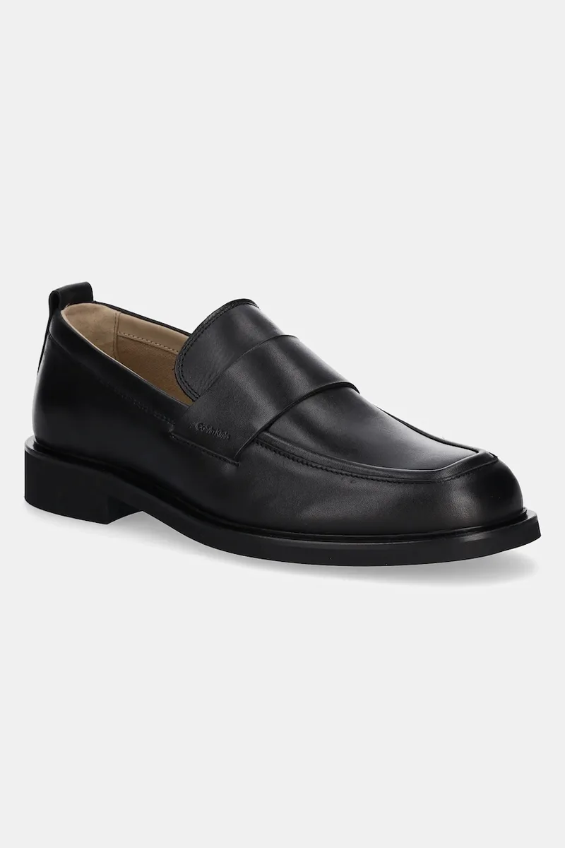 Δερμάτινα μοκασίνια Calvin Klein SQ RUBBER LOAFER