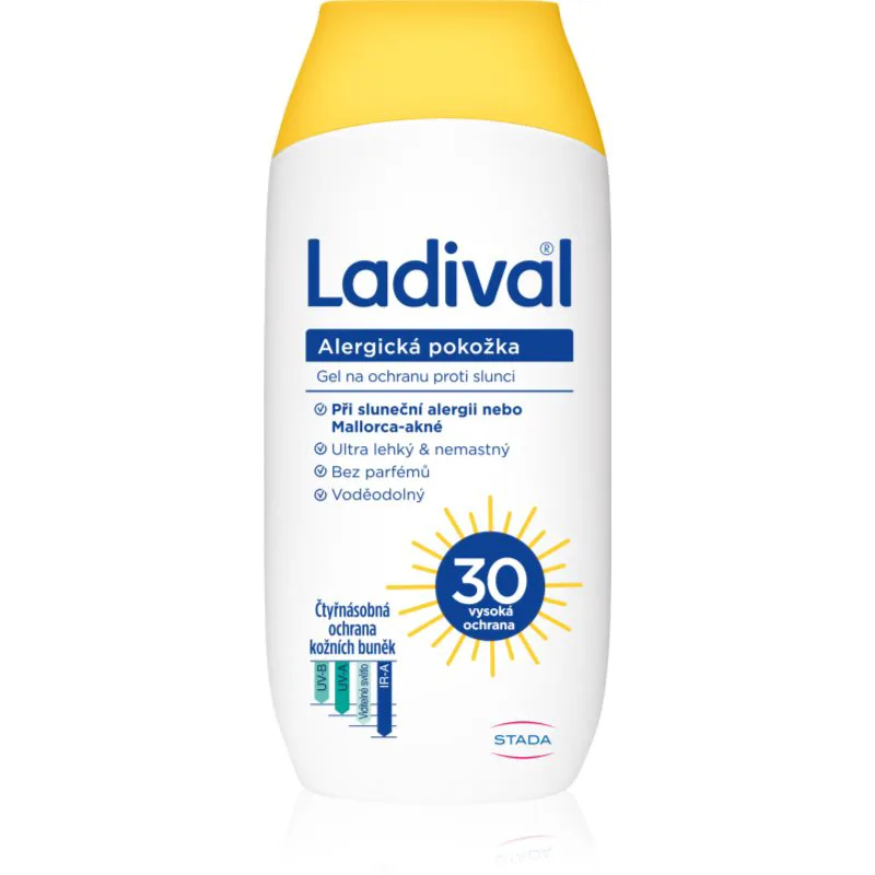 Ladival Allergic Skin προστατευτικό κρεμώδες αντηλιακό τζελ κατά της ηλιακής αλλεργίας SPF 30 200 ml