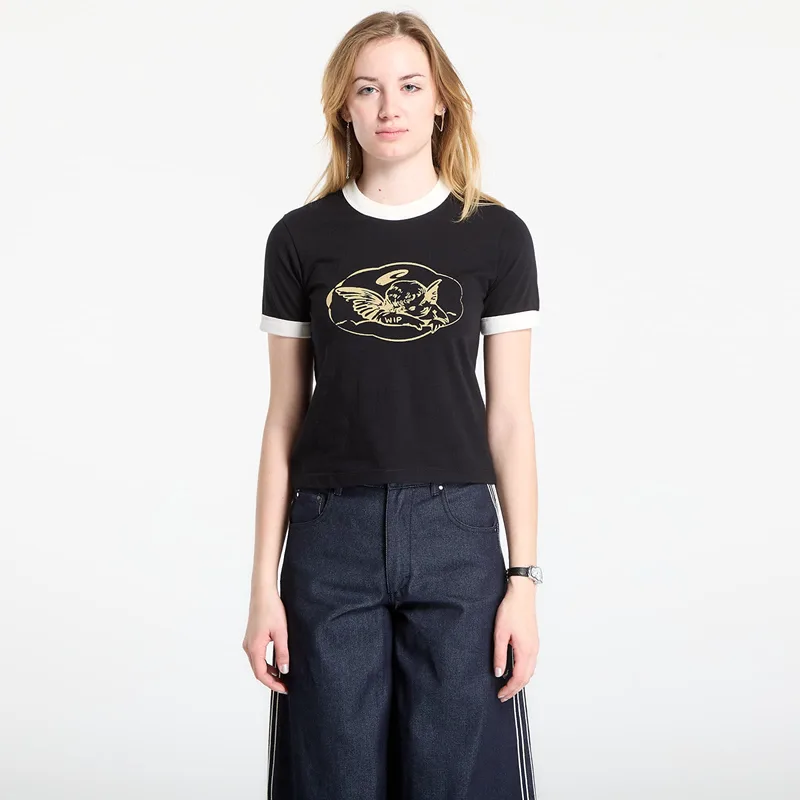 T-shirt Carhartt WIP W' S/S Reminiscing Ringer T-Shirt Black S