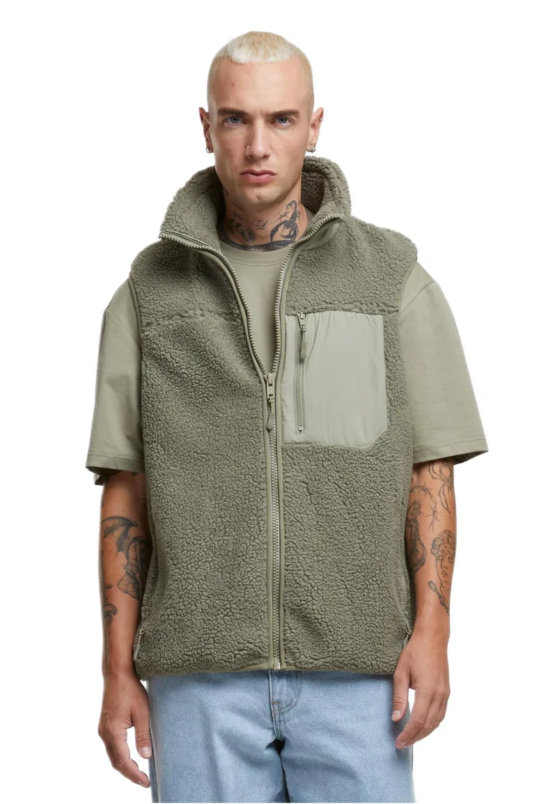 Γιλέκο Sherpa TB6723-05292 Urban Classics Palegreen
